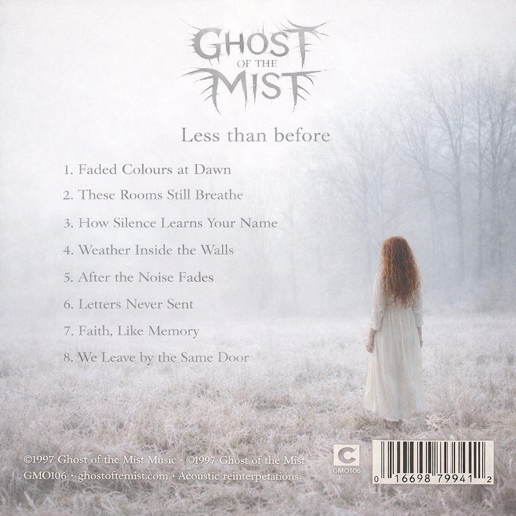 Less Than Before back cover